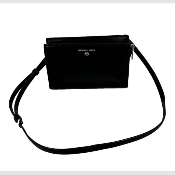 Michael Kors Handbags - Michael Kors Crossbody Leather Black Crossbody Purse Small